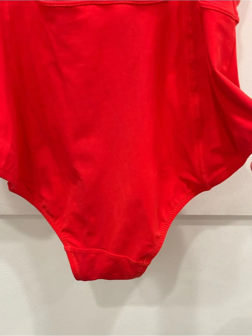 Tory Burch Lipsi Red Solid Color Retro Swimsuit with Underwire Bust